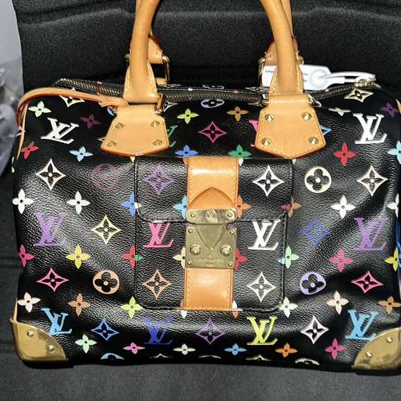 Louis Vuitton Murakami Black Multicolor Speedy 30 authenticity guarantee - Picture 11 of 14